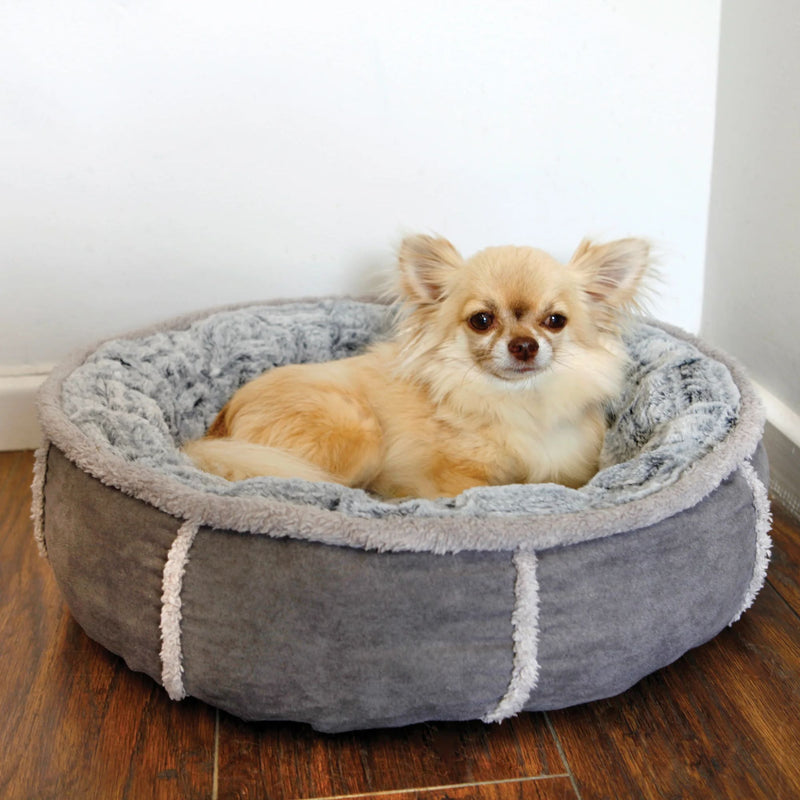 Rosewood Deep Plush Donut Bed