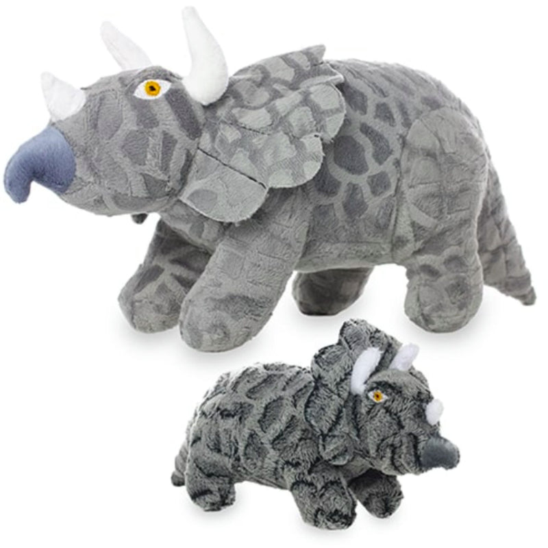 Mighty Dinosaur Triceratops Super Soft Plush Dog Toy