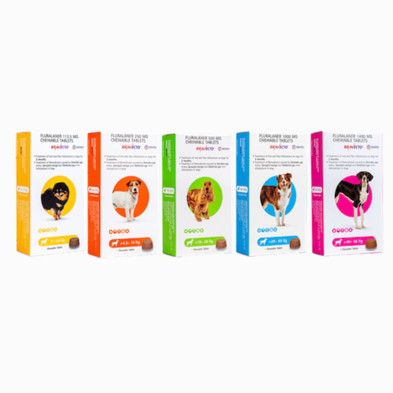 Bravecto Tick & Flea Protection Chewable Tablets for Dogs