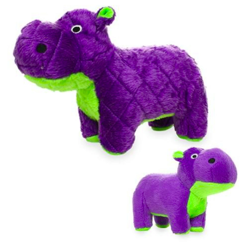 Mighty Safari Hippo Plush Dog Toy