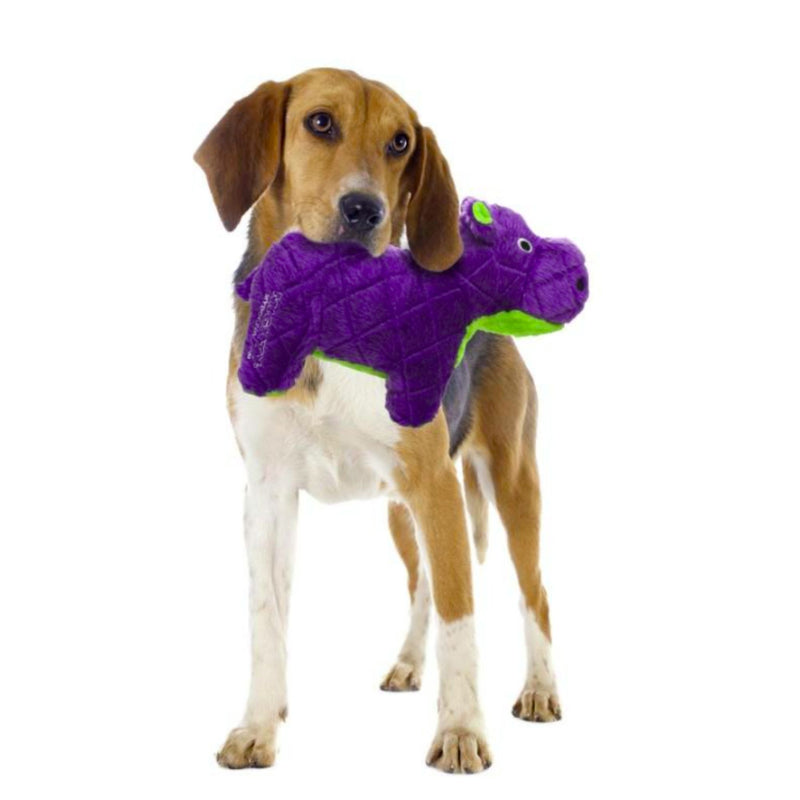 Mighty Safari Hippo Plush Dog Toy