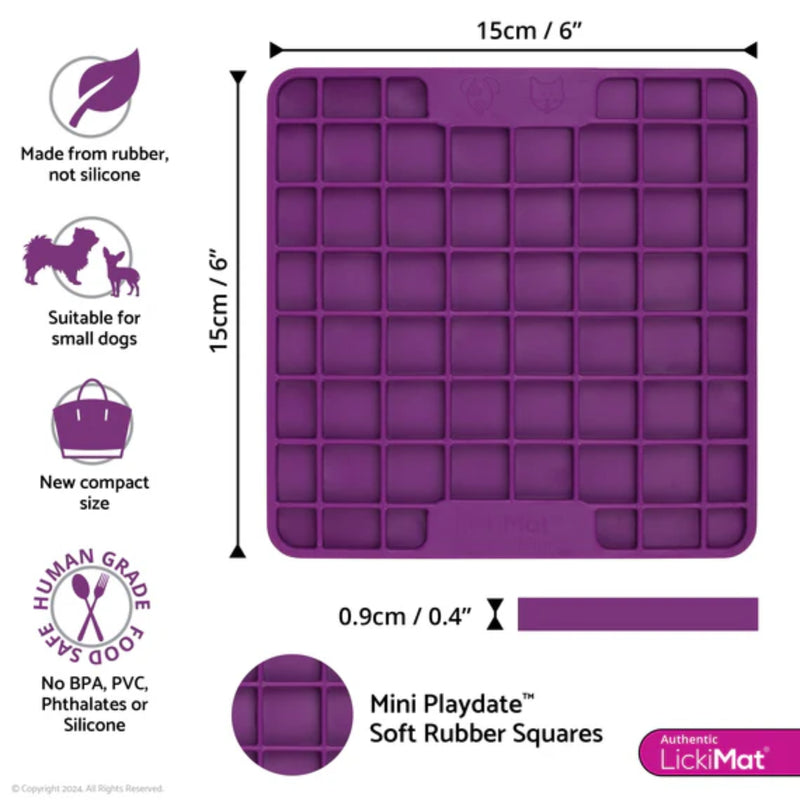 LickiMat® Classic Playdate™ Boredom Buster & Slow Feeder Mat