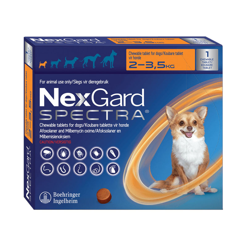 NexGard Spectra Chewable Tick & Flea Tablets for Dogs
