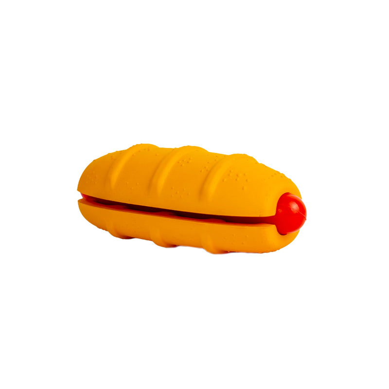 Zugo Hot Doggy Rubber Toy – Treat-Dispensing Interactive Chew Toy