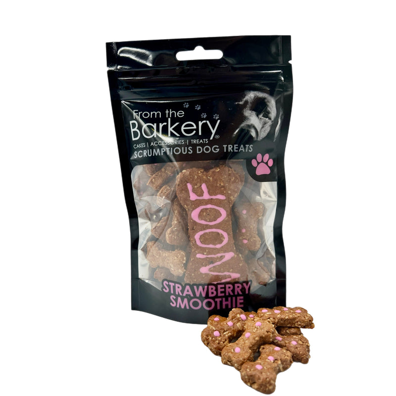 From the Barkery Strawberry Smoothie Dog Biscuits