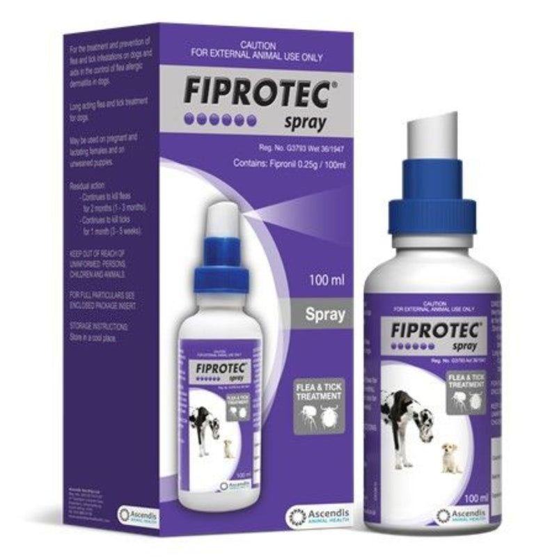 Fiprotec Spray 250ml – Monthly Flea & Tick Treatment for Cats and Dogs