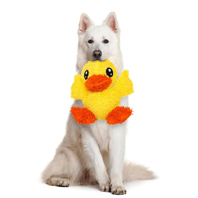 Mighty Microfiber Duck Plush Dog Toy