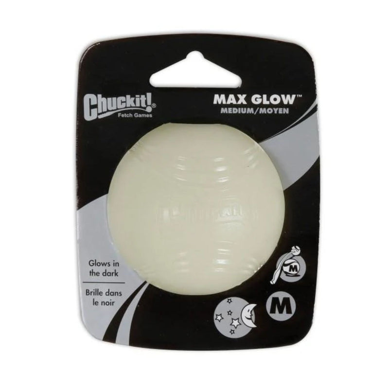 Chuckit! Max Glow Ball – Glow-in-the-Dark Fetch Toy for Dogs
