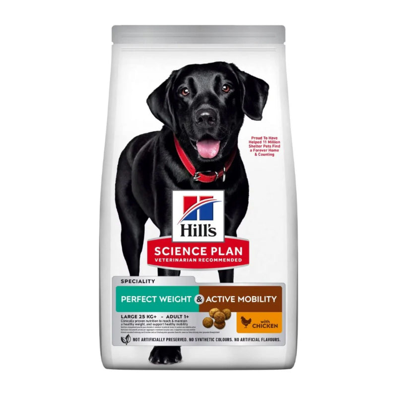 Hill's Science Plan Perfect Weight & Active Mobility Large Breed Chicken Dog Food 12kg