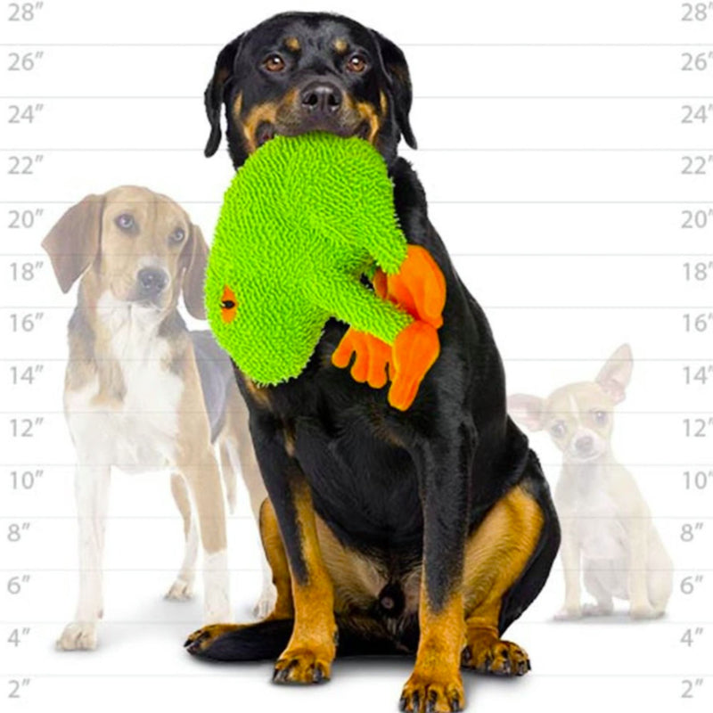 Mighty Microfiber Frog Plush Dog Toy