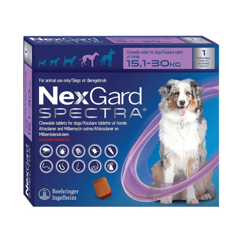 NexGard Spectra Chewable Tick & Flea Tablets for Dogs