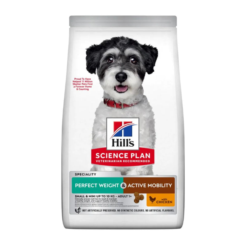 Hill's Science Plan Perfect Weight & Active Mobility Small & Mini Chicken Dog Food