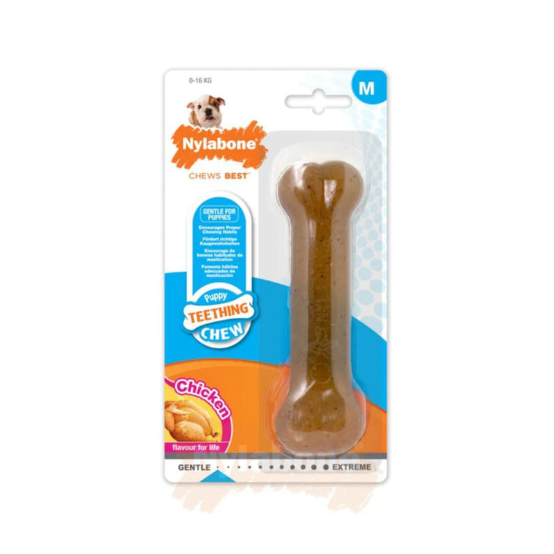 Nylabone Puppy Teething Bone – Chicken Flavour
