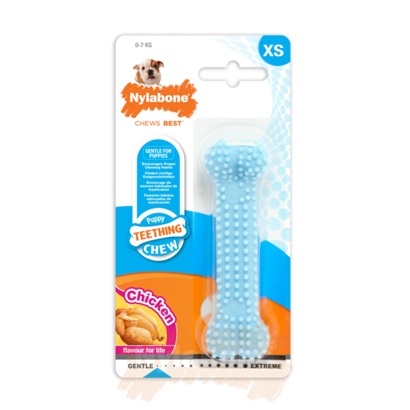 Nylabone Puppy Dental Bone – Chicken Flavour