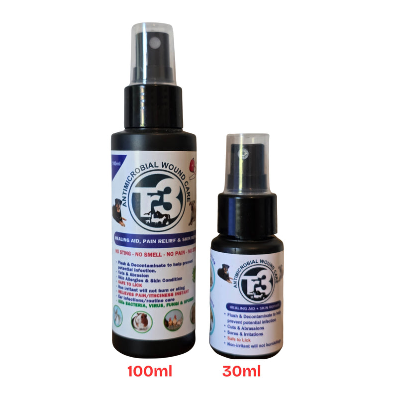 TR3 Antimicrobial Wound Spray – Colloidal Silver Topical Spray for Pets