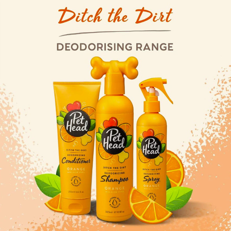 Pet Head Ditch The Dirt Deodorising Dog Shampoo – Orange & Aloe Vera