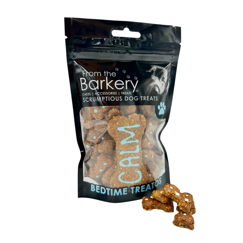 From the Barkery Bedtime Treatos Calming Chamomile & Honey Biscuits