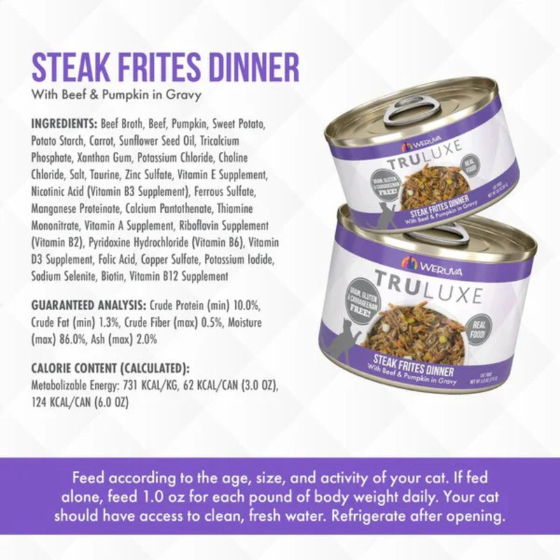 Weruva Steak Frites Canned Cat Food