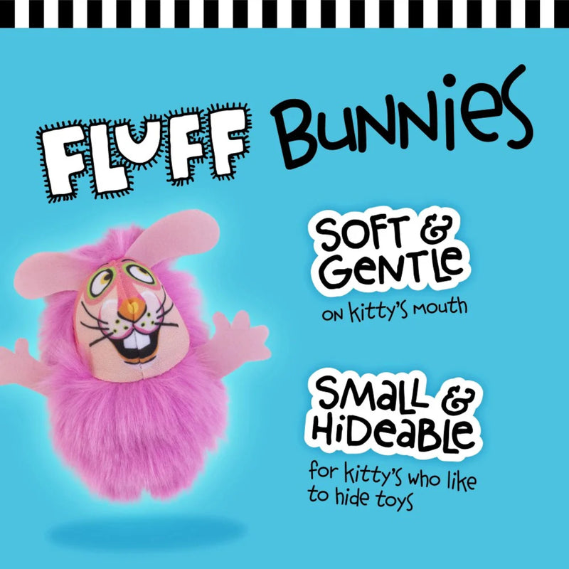 Fat Cat Classic Fluff Bunny Cat Toy