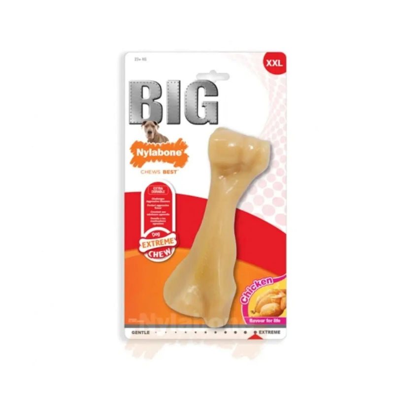 Nylabone Natural Alternatives Extreme Dura Chew Big Bone – Chicken XXL