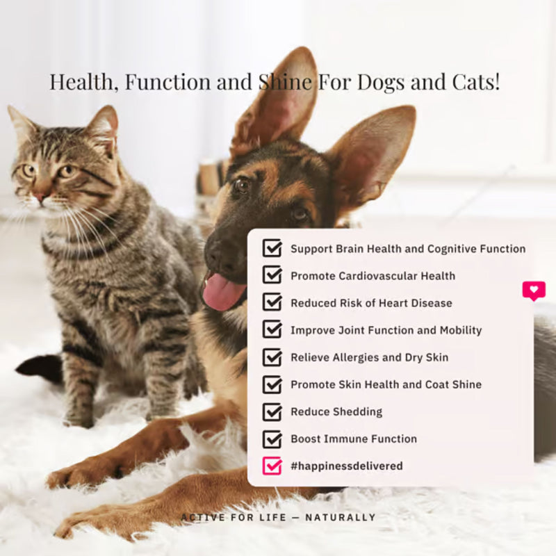 Nutriflex OmegaMax Omega 3 For Dogs & Cats | Fish Oil Softgels 120 x 1000mg