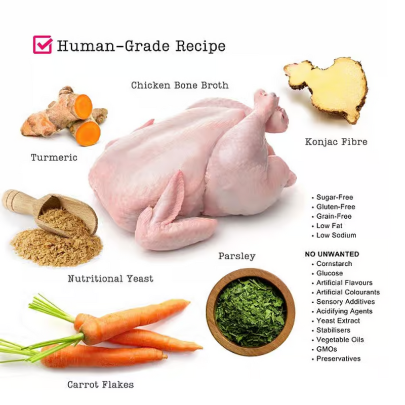 NutriFlex Chicken Bone Broth for Dogs & Cats 180g