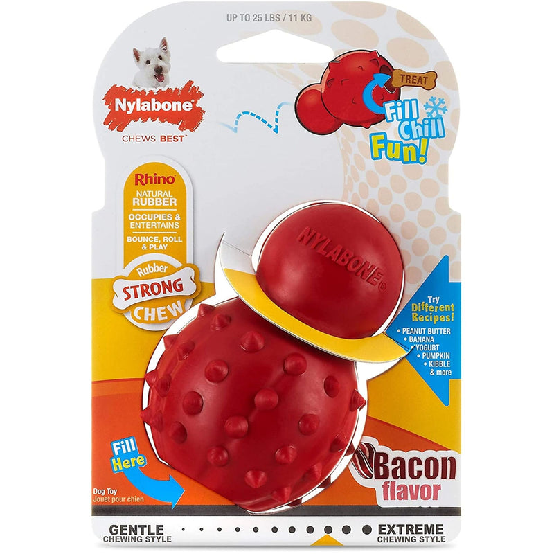 Nylabone Rhino Strong Cone Chew – Bacon Flavoured