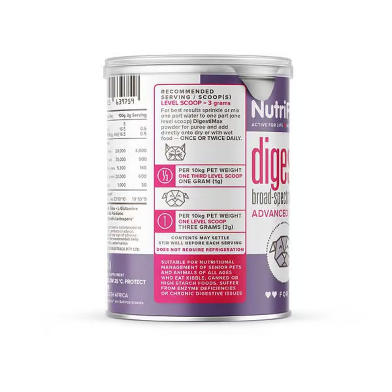 NutriFlex DigestiMax Extra-Strength Probiotics For Dogs And Cats