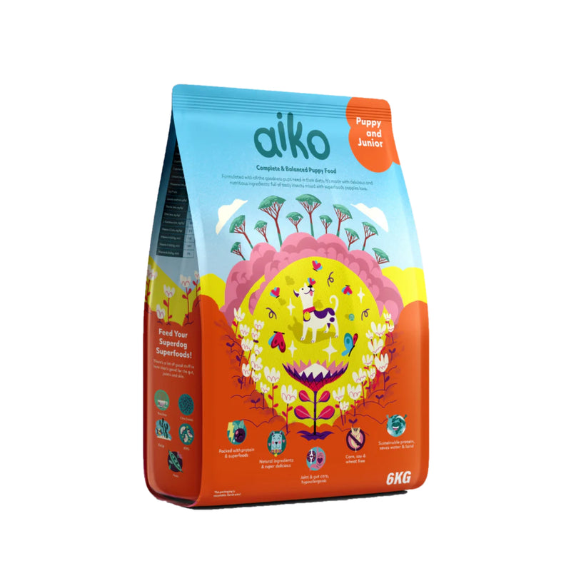 Aiko Puppy Dry Dog Food – Hypoallergenic Insect Protein