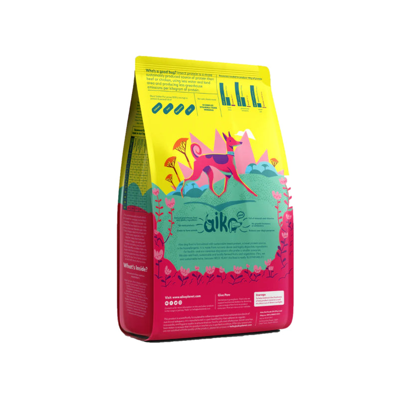 Aiko Adult Dry Dog Food Medium & Large Breeds – Hypoallergenic Insect Protein