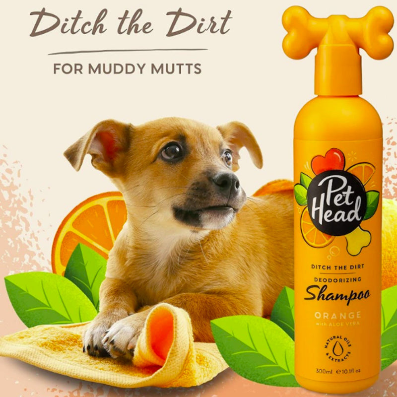 Pet Head Ditch The Dirt Deodorising Dog Shampoo – Orange & Aloe Vera