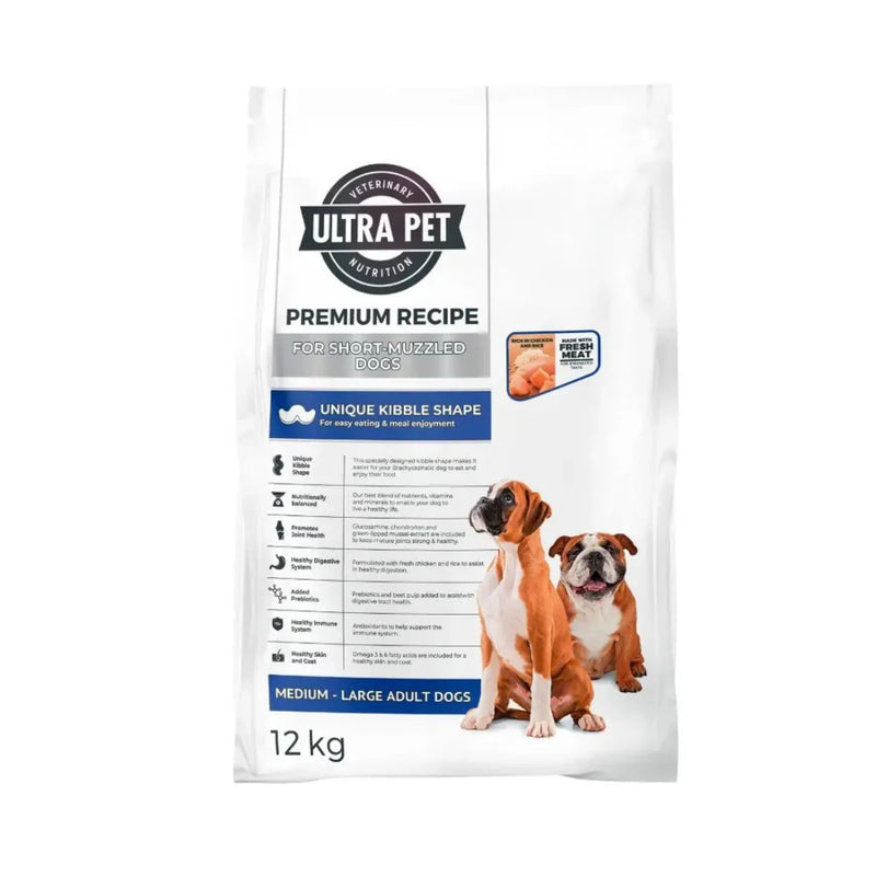 Ultra Pet Premium Adult Short Muzzled Chicken Flavour Dry Dog Food