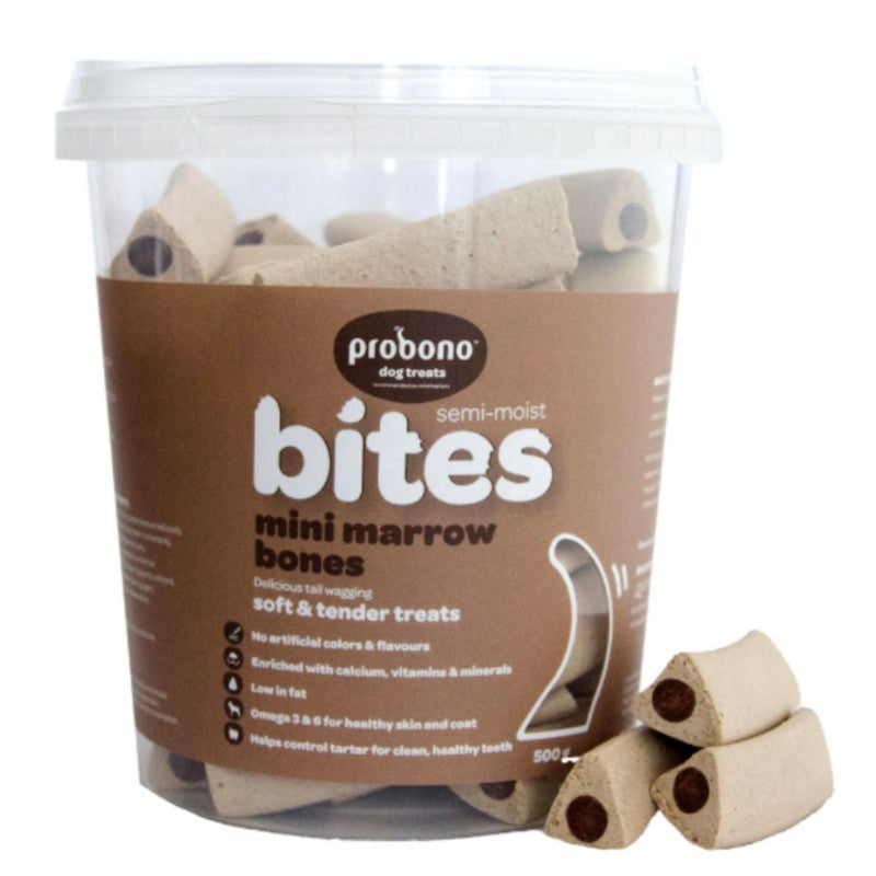 Probono Semi-Moist Mini Marrow Bones Dog Treats