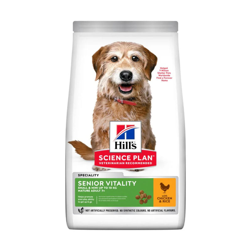 Hill's Science Plan Canine Senior Vitality 7+ Small & Mini Chicken Dog Food