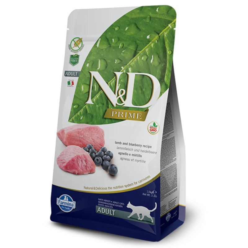 Farmina N&D Prime Lamb & Blueberry Dry Cat Food