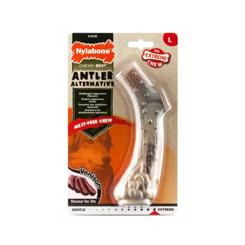 Nylabone Natural Alternatives Extreme Chew Antler – Venison Flavour