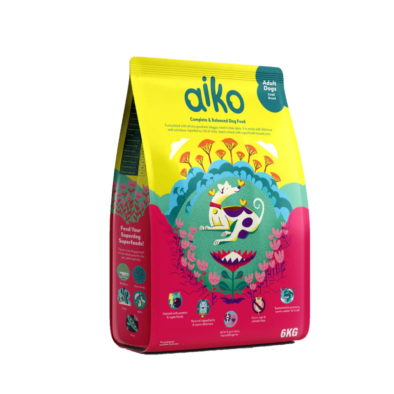 Aiko Adult Dry Dog Food Small Breeds – Hypoallergenic Insect Protein
