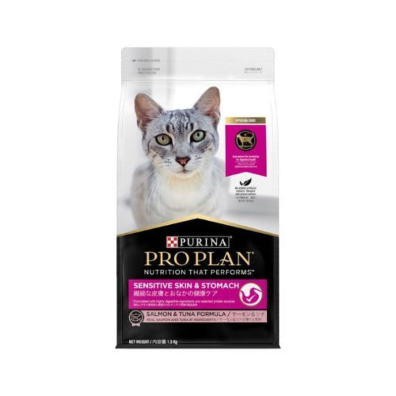 Purina Pro Plan Feline Adult Sensitive Skin & Stomach Salmon & Tuna Dry Cat Food