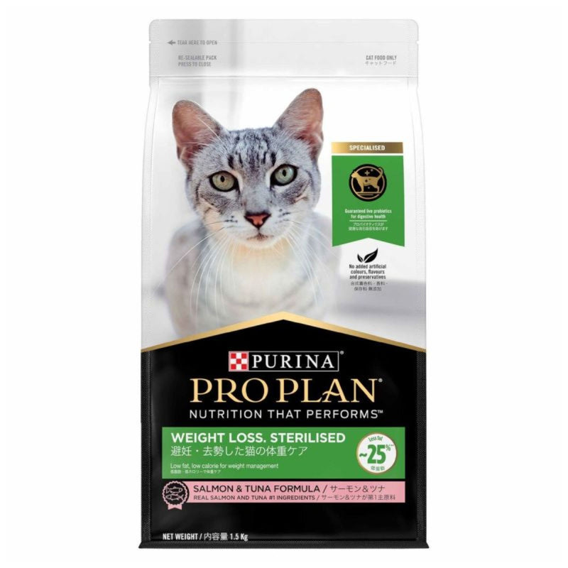 Purina Pro Plan Adult Weight Loss Sterilised Salmon & Tuna Dry Cat Food