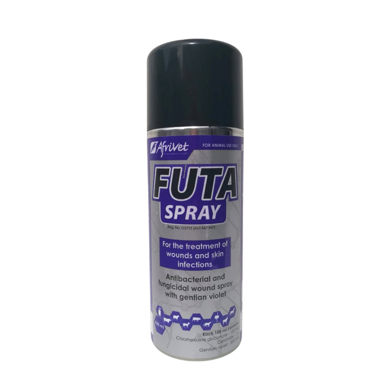 Afrivet FutaSpray Antibacterial & Fungicidal Wound Spray for Pets – 400ml