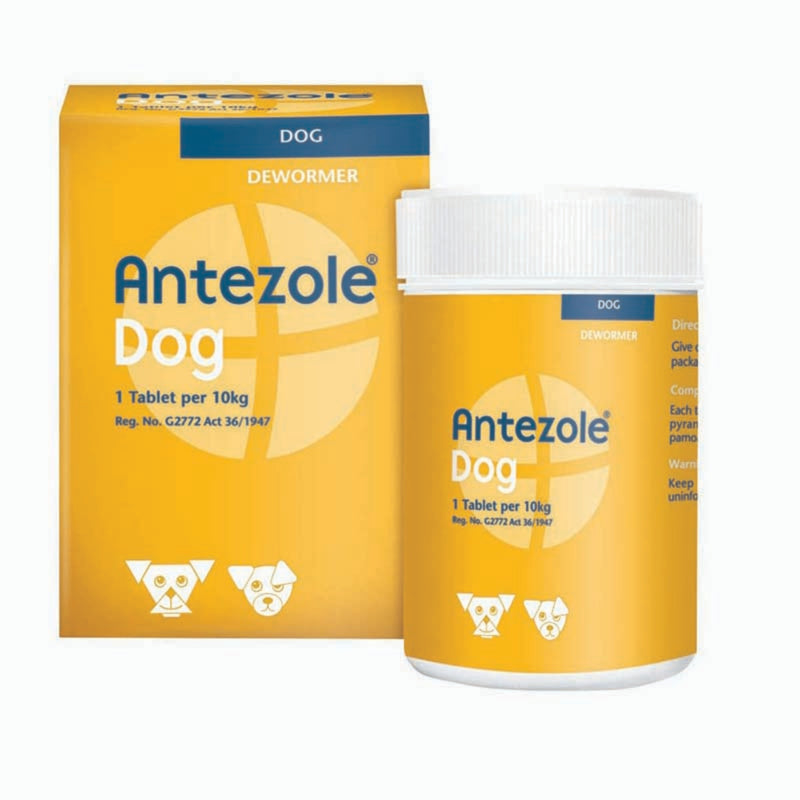 Antezole Deworming Tablets for Dogs (50 Tablets) – Broad-Spectrum Worm Treatment