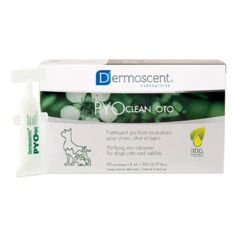 Dermoscent Pyoclean Oto Ear Pipettes for Dogs – 10 x 5ml Mono-Doses