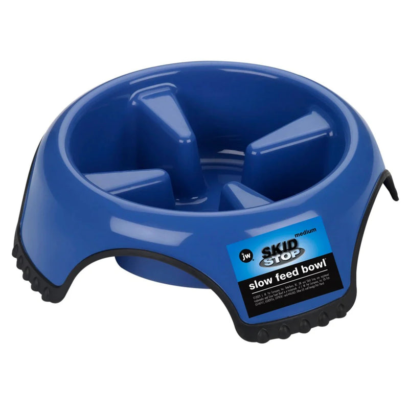 JW Skid Stop Slow Feed Dog Bowl