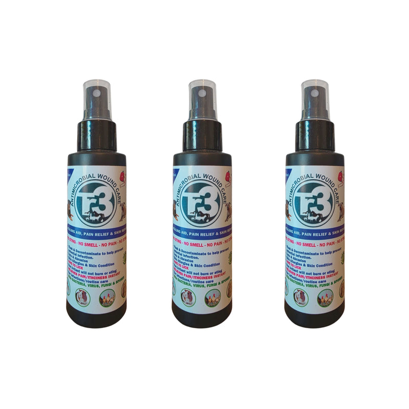 TR3 Antimicrobial Wound Spray – Colloidal Silver Topical Spray for Pets