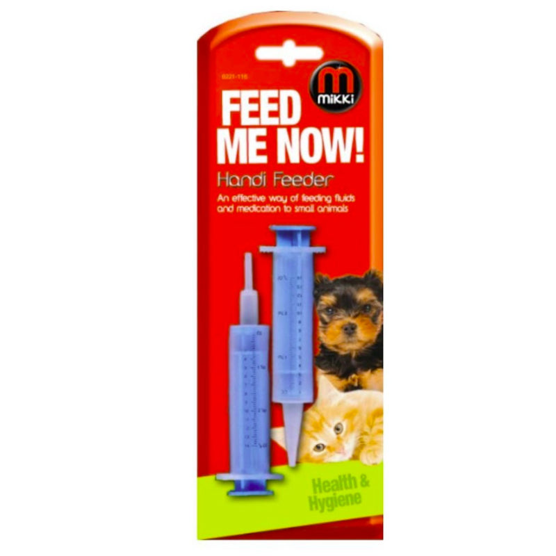 Mikki Handi Feeder – Syringe Feeding Kit with Two Tips for Small & Young Animals
